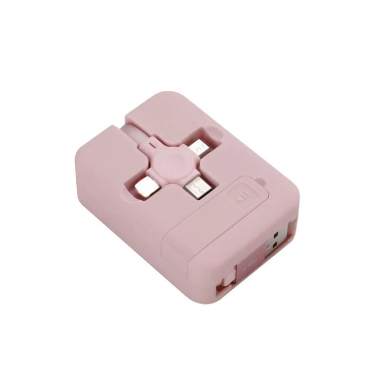 Cablu de Încărcare 3in1 Universal Retractabil, 1 Metru