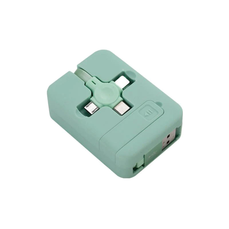 Cablu de Încărcare 3in1 Universal Retractabil, 1 Metru